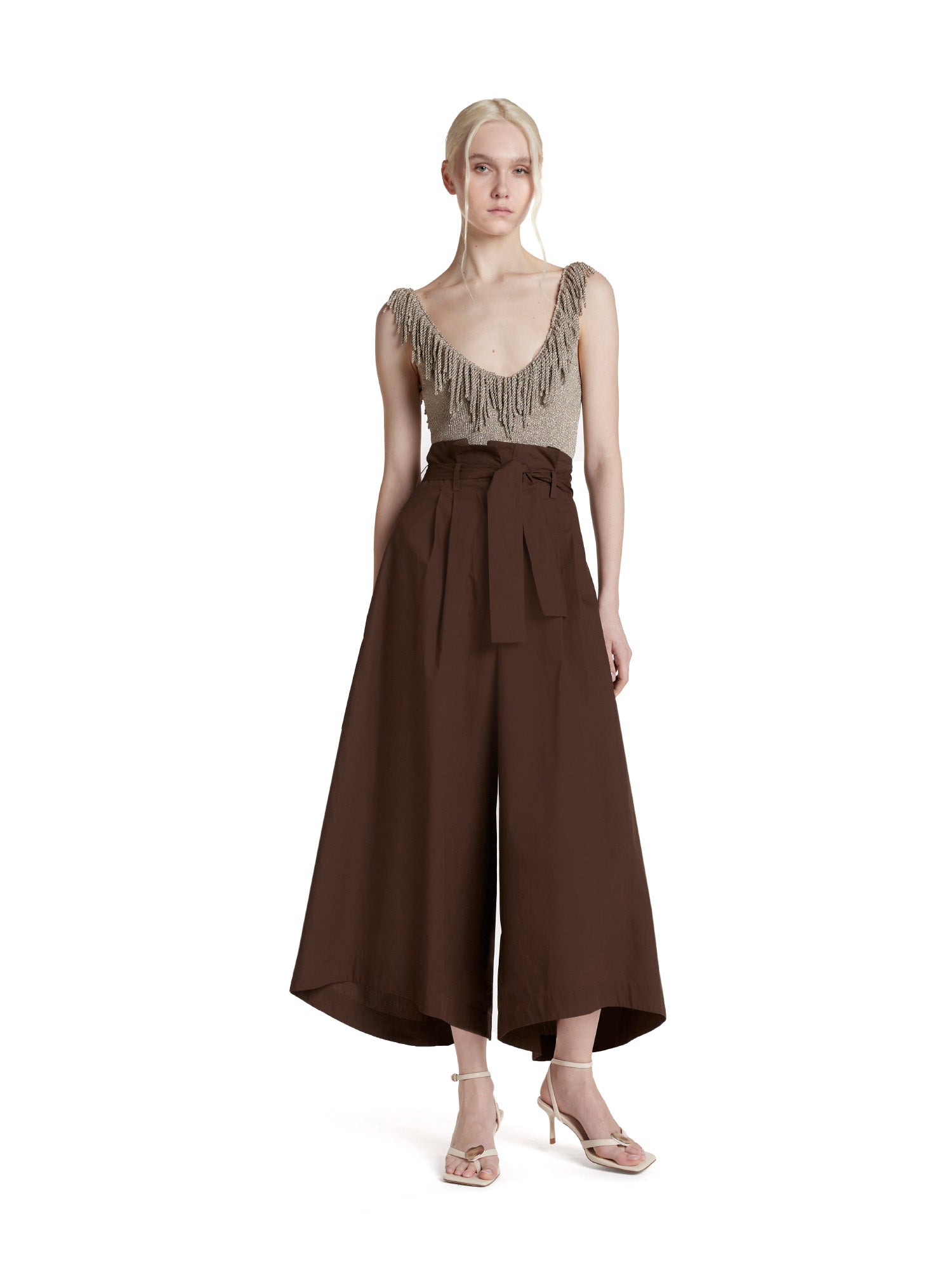 Wide-leg skirt-pants