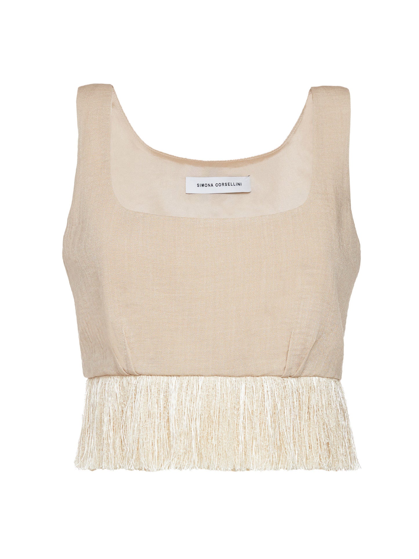 Cropped top with fringe