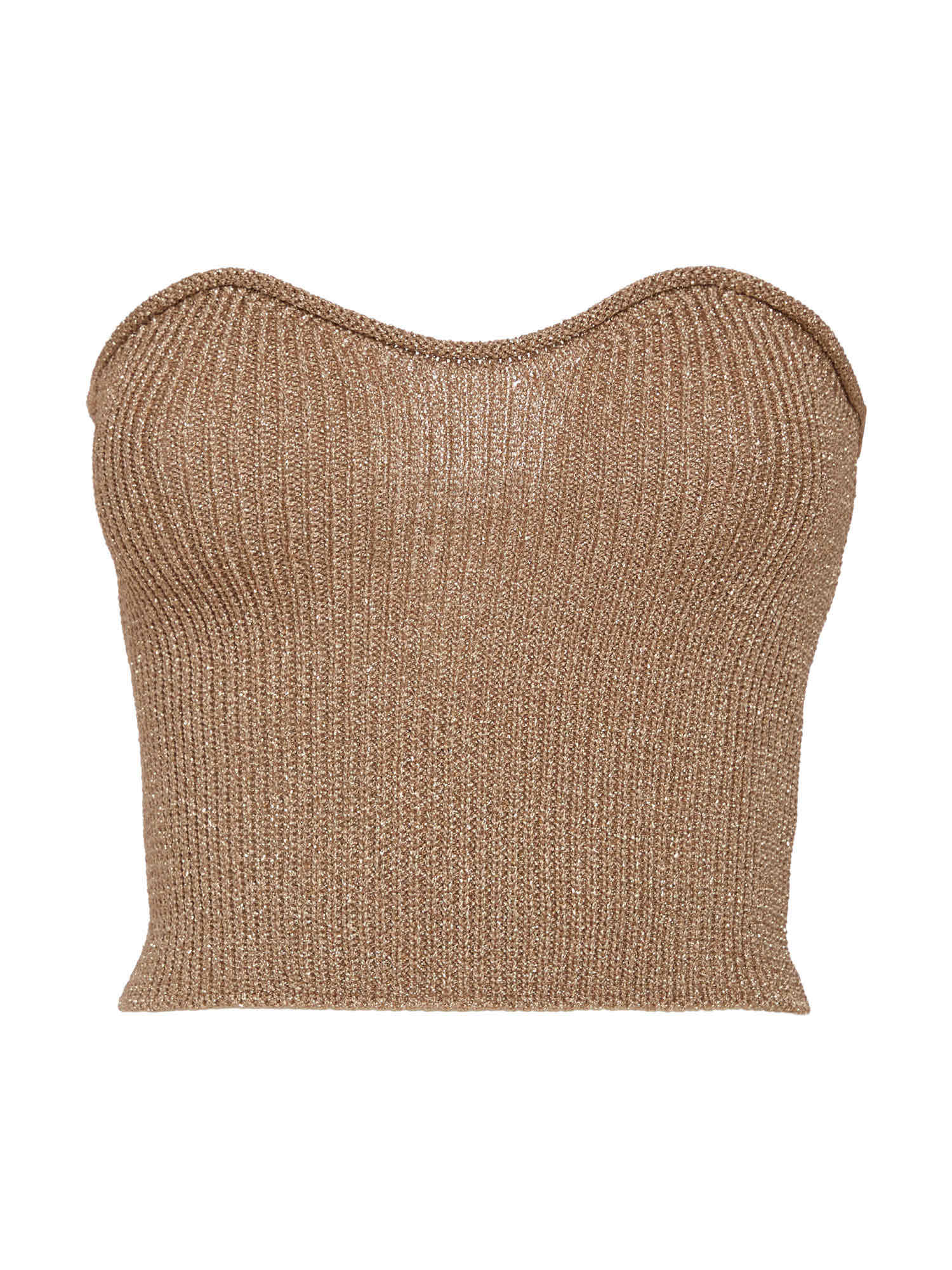 Cropped knit top