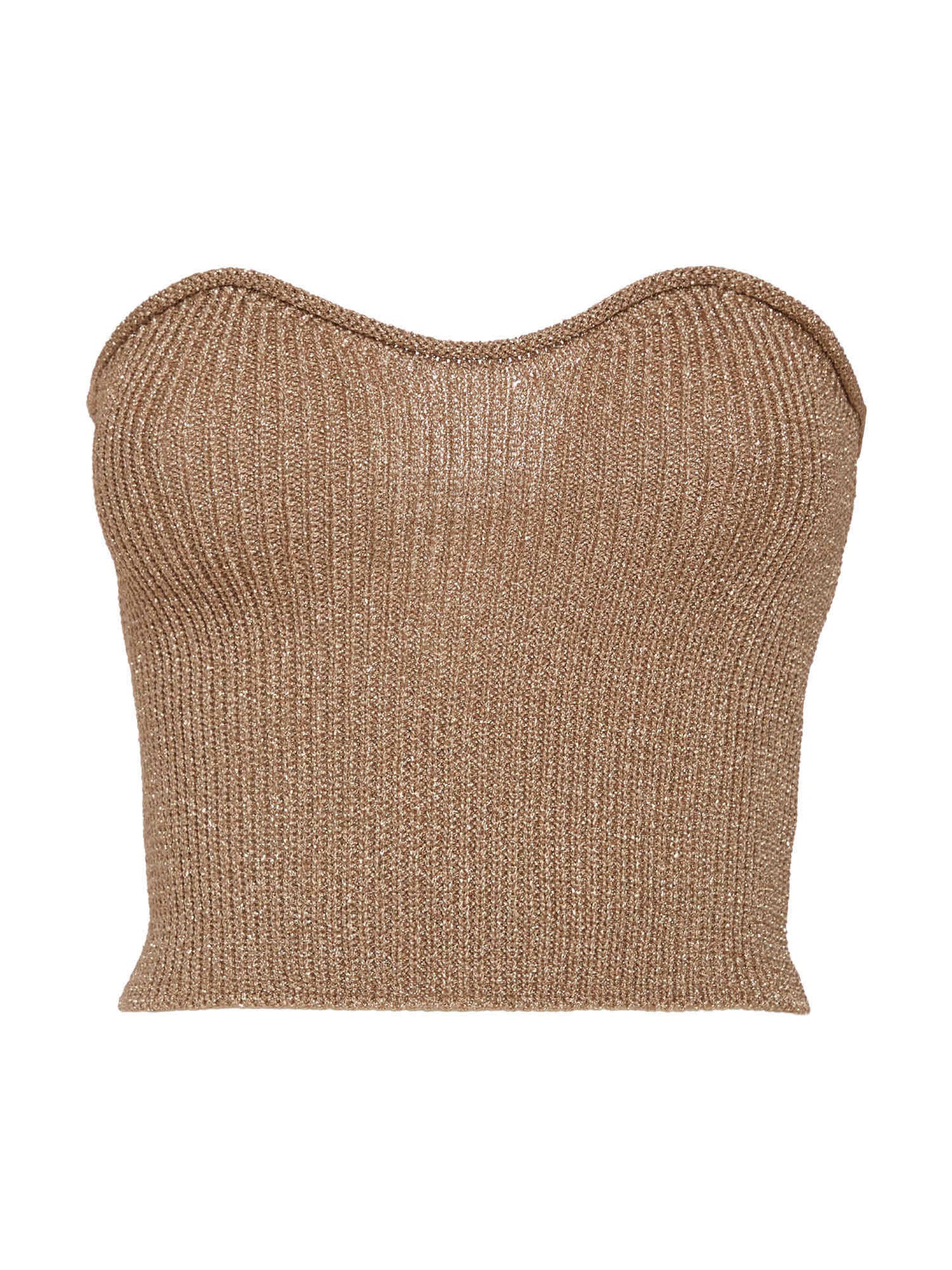 Cropped knit top