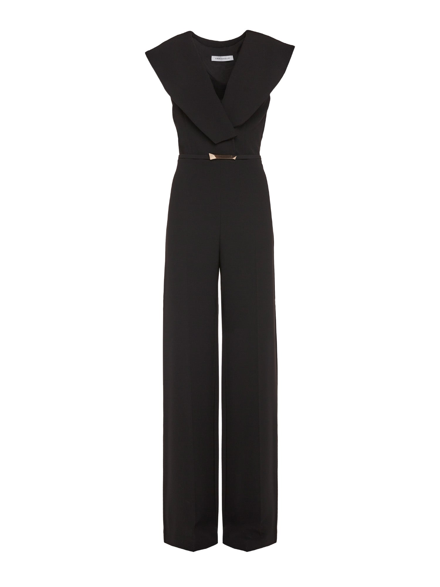 Jumpsuit with wide neckline