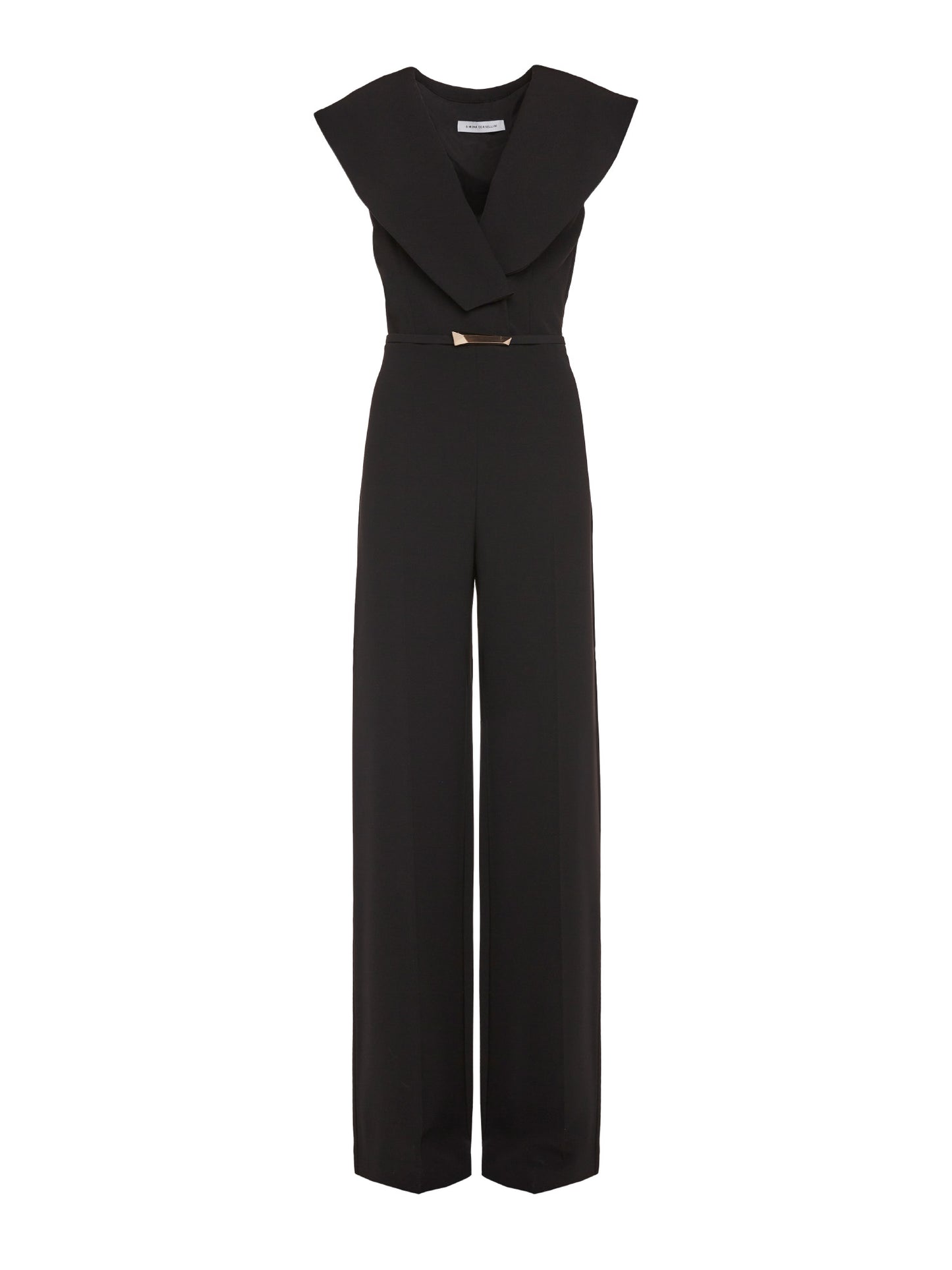 Jumpsuit with wide neckline
