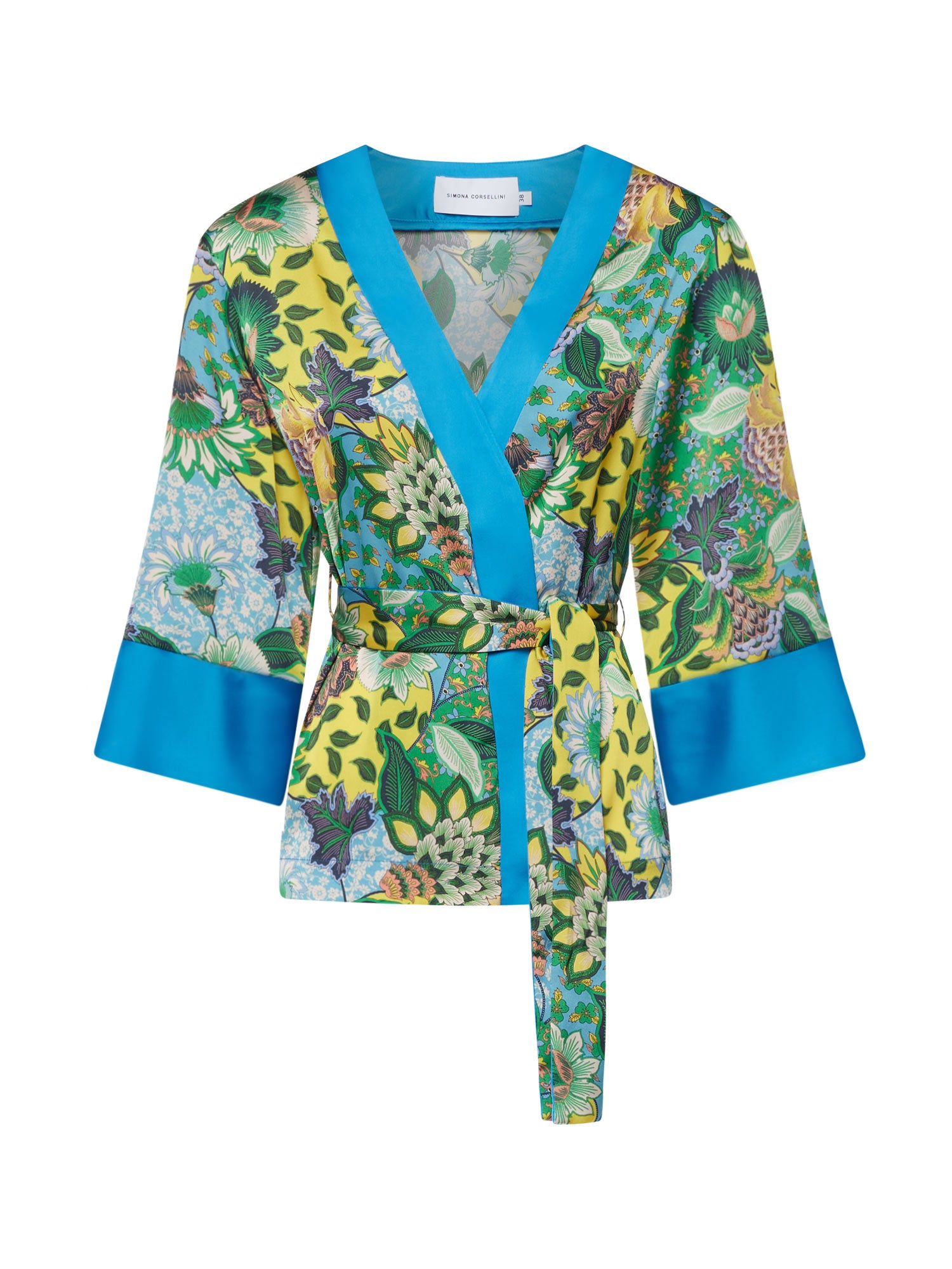 Giacca kimono in stampa floral kimono