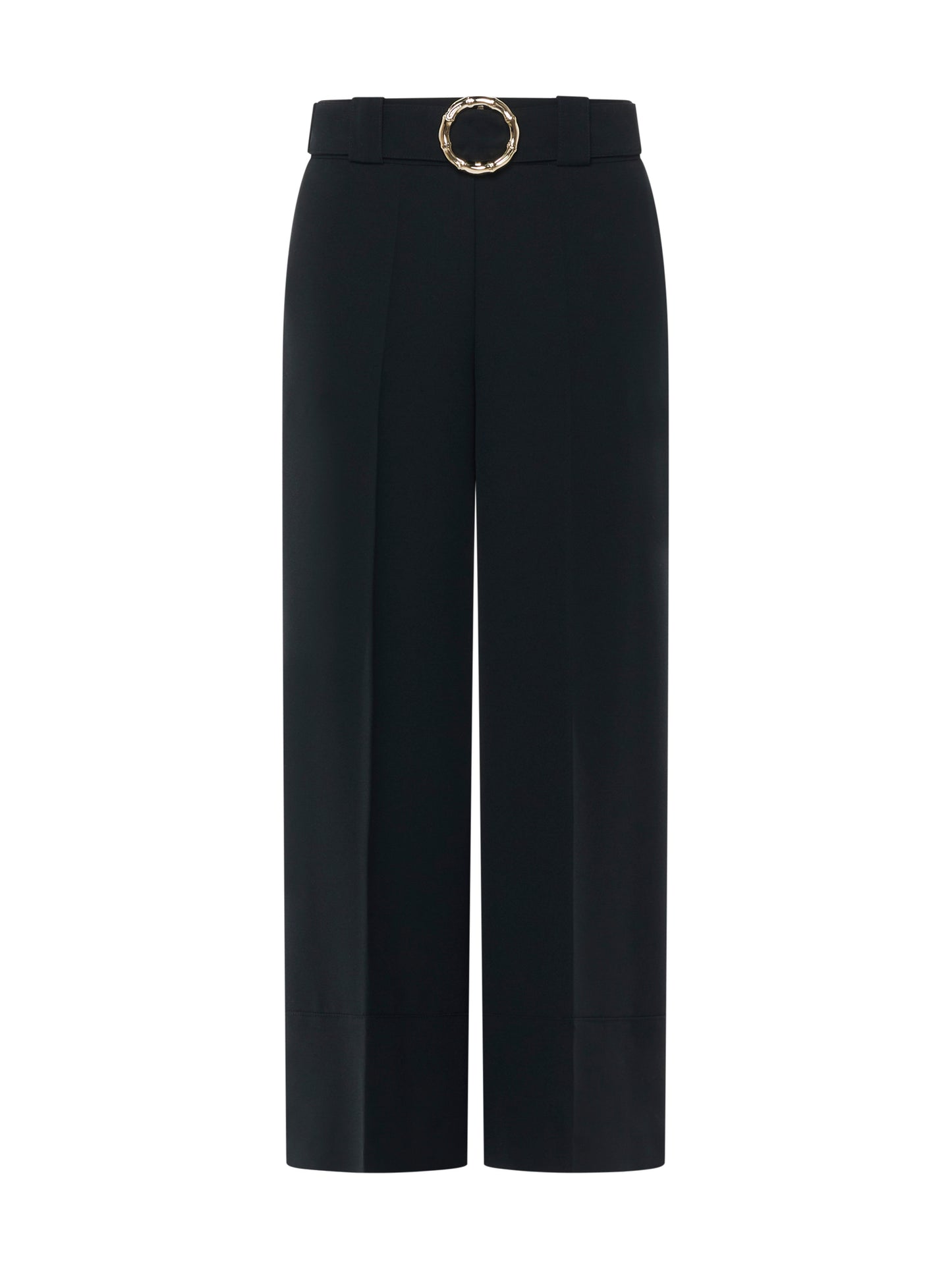 Trousers with bamboo ring detail