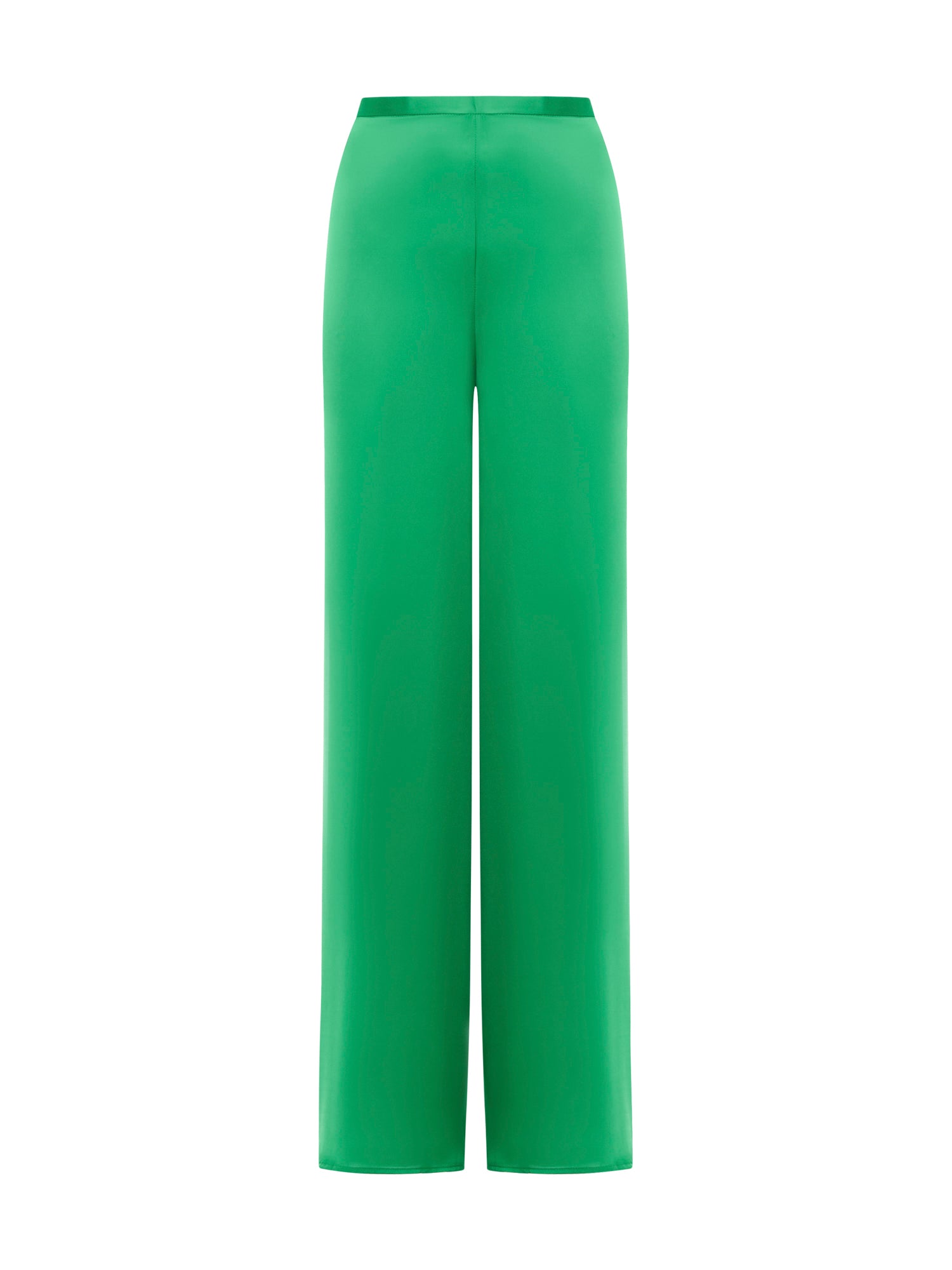 Palazzo trousers in fluid satin